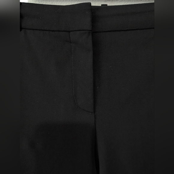 Hugo Boss Women's Size 10 Black Wool Stretchy Blend Slim Straight Pants Luxury - Picture 3 of 11